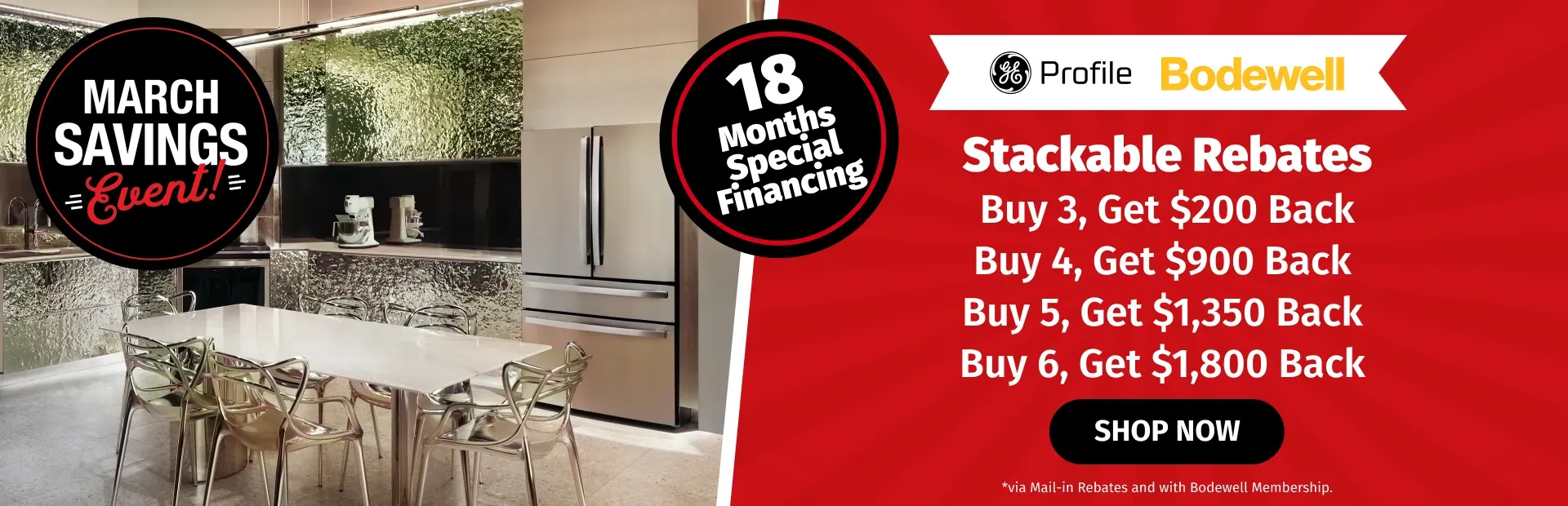 GE Profile Bodewell March Savings